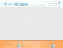 Tablet Screenshot of delhidentalcosmetics.com